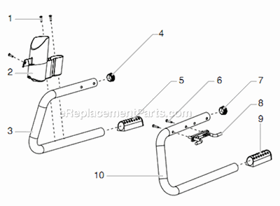 Skid Assembly Diagram and Parts List for 440 805-000 Titan Sprayer