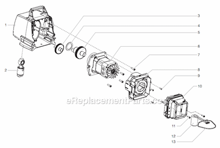 Part Location Diagram of 704-173A Titan Crankshaft / Gear Assembly