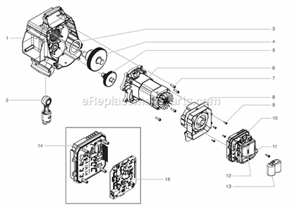 Drive Assembly Diagram and Parts List for 740HIGHRIDER 805-007 Titan Sprayer