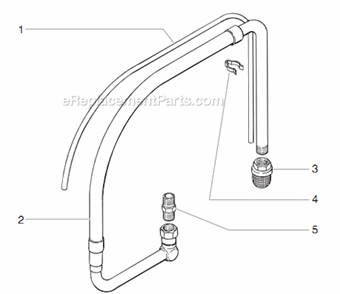 Low Rider Siphon Assembly Diagram and Parts List for 840LOWRIDER 805-010 Titan Sprayer