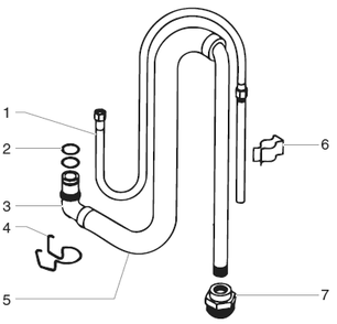 640i Suction Set Assembly (P/N 704-300) Diagram and Parts List for 640I  Titan Paint Sprayer