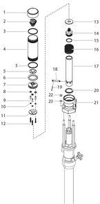 Diagram Diagram and Parts List for TT1AIRMOTOR  Titan Sprayer