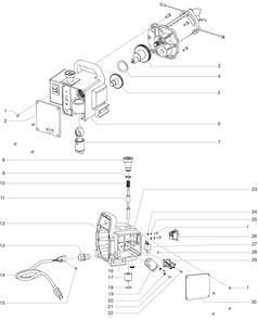 340 Gear Box Assembly Diagram and Parts List for 340  Titan Paint Sprayer