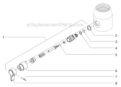 Prime / Spray Valve Assembly Diagram and Parts List for 840IX 800-2035 Titan Sprayer