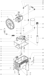 Powrliner 8955 Hydraulic System Diagram and Parts List for 8955  Titan Paint Sprayer