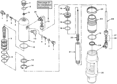 Part Location Diagram of 236-021a Titan Valve Rod Assembly