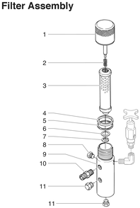 Powrtwin 12000ghd Filter Assembly Diagram and Parts List for 12000GHD  Titan Paint Sprayer