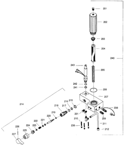 Elite E15 Filter Block Diagram and Parts List for ELITE-E15  Titan Paint Sprayer