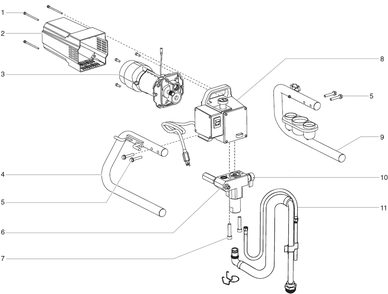 340 Main Assembly Diagram and Parts List for 340  Titan Paint Sprayer