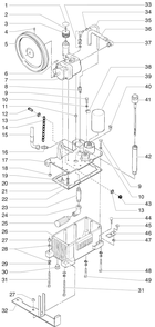 Powrliner 4900 Hydraulic System Assembly (P/N 779-027) Diagram and Parts List for 4900  Titan Paint Sprayer