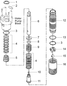 Powrliner 4000 Fluid Pump Diagram and Parts List for 4000  Titan Paint Sprayer