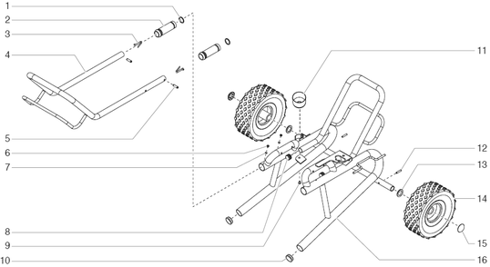 840i Low Rider Cart (P/N 800-590) Diagram and Parts List for 840I  Titan Paint Sprayer