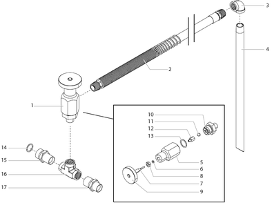 Powrtwin 6900 Plus Di Bleed Valve Assembly Heavy Materials Diagram and Parts List for 6900 Plus DI Titan Paint Sprayer