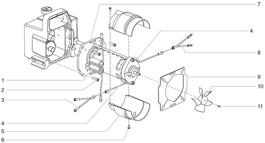 Rentspray 450 Motor Assembly Diagram and Parts List for 450  Titan Paint Sprayer