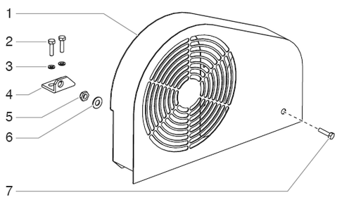 Powrliner 8900 Belt Guard Assembly Diagram and Parts List for 8900  Titan Paint Sprayer