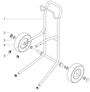 Impact 410 Cart Assembly Diagram and Parts List for 410  Titan Paint Sprayer