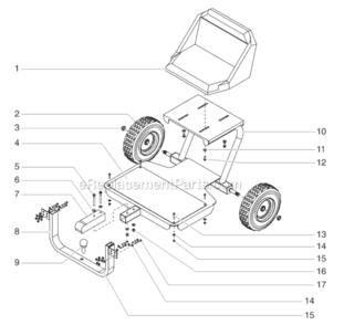 Sulky Assembly Diagram and Parts List for 9900XLT 759-990 Titan Paint Sprayer
