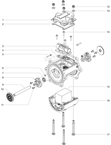 Powrtex 300dd / 600dd Motor Diagram and Parts List for 300DD 600DD Titan Paint Sprayer