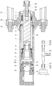 Commander Fluid Pump Assembly Diagram and Parts List for 245-555  Titan Paint Sprayer