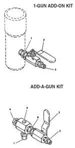 Powrtwin 5500 Gun Manifold Assemblies Diagram and Parts List for 5500  Titan Paint Sprayer