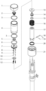 Diagram Diagram and Parts List for TT2AIRMOTOR  Titan Sprayer