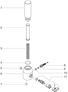 Epx2455 Filter Assembly (0507203) Diagram and Parts List for EPX2455  Titan Paint Sprayer