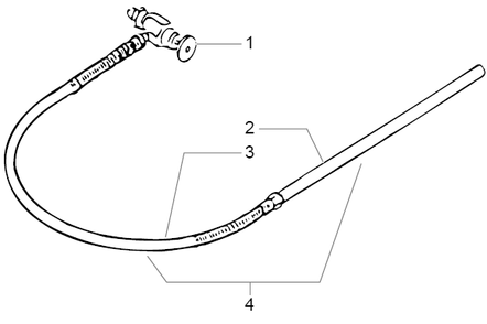 Powrliner 5000 Bleed Line Assembly With Valve (P/N 840-212) Diagram and Parts List for 5000  Titan Paint Sprayer