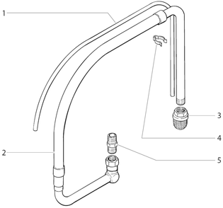 Impact 740 Low Rider Siphon Assembly (P/N 805-296) Diagram and Parts List for 740  Titan Paint Sprayer