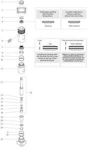 Impact 740 Fluid Section Assembly (P/N 805-236a) Diagram and Parts List for 740  Titan Paint Sprayer