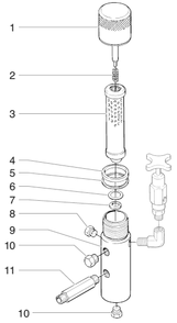 Powrtwin 8900gh Filter Assembly Diagram and Parts List for 8900GH  Titan Paint Sprayer