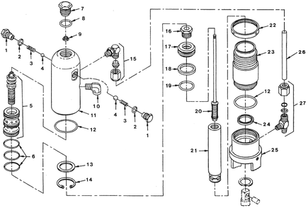 Powrtwin 5500 Hydraulic Motor Diagram and Parts List for 5500  Titan Paint Sprayer