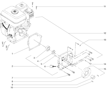 Powrliner 3100 Engine Assembly Diagram and Parts List for 3100  Titan Paint Sprayer