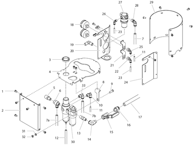 Upper Shroud Assembly Diagram and Parts List for AIRCOAT-423  Titan Paint Sprayer