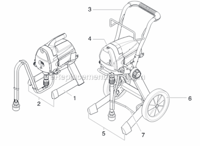 Page A Diagram and Parts List for ADVANTAGE100  Titan Sprayer