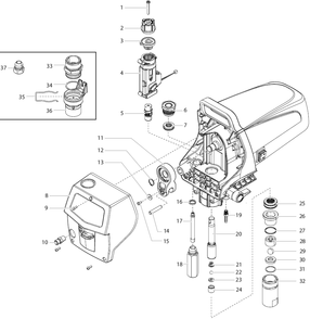 Impact 400 Drive Assembly (Ii) Diagram and Parts List for 400 0532001-0532000 Titan Paint Sprayer