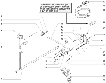 Powrliner 8900 Second Gun Assembly Diagram and Parts List for 8900  Titan Paint Sprayer