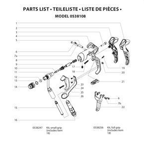 Diagram Diagram and Parts List for RX-APEX-0538108  Titan Sprayer