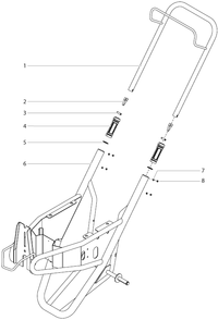 Powrbeast 7700 Cart Assembly Diagram and Parts List for 7700  Titan Paint Sprayer