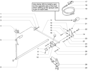 Powrliner 4900 Second Gun Assembly Diagram and Parts List for 4900  Titan Paint Sprayer
