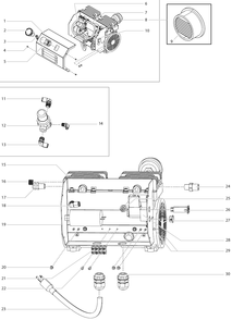 Compressor Assembly Diagram and Parts List for MULTIFINISH440  Titan Paint Sprayer