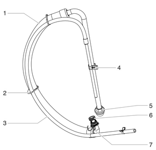Part Location Diagram of 0558659A SprayTECH Return Hose