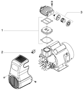 Powrtex 300dd / 600dd Air Compressor Diagram and Parts List for 300DD 600DD Titan Paint Sprayer