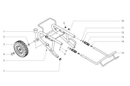 Elite 3500 Cart Assembly (Model 0537013) Diagram and Parts List for ELITE-3500  Titan Paint Sprayer
