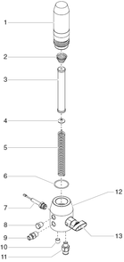 Lcx 130 Filter Assembly Diagram and Parts List for LCX130  Titan Paint Sprayer