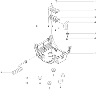 Capspray 75 Lower Housing Assembly Diagram and Parts List for CAPSPRAY-75HVLP  Titan Paint Sprayer