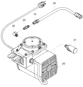 Profinish Compressor Assembly Diagram and Parts List for TS-TSR-TSP  Titan Paint Sprayer