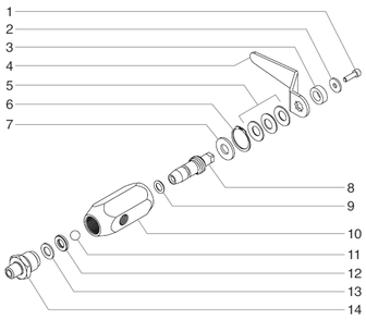 Powrliner 6900xlt Sp Bleed Valve Assembly (P/N 944-030) Diagram and Parts List for 6900XLT POWRLINER Titan Paint Sprayer