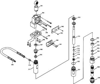 1200gxc Fluid Section Assembly Diagram and Parts List for 1200GXC  Titan Paint Sprayer