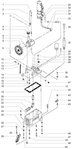 Powrliner 4000 Hydraulic System Diagram and Parts List for 4000  Titan Paint Sprayer