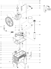 Powrtwin 4900 Hydraulic System Diagram and Parts List for 4900 Plus Titan Paint Sprayer